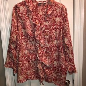Vintage Studio C Blouse Ruffles Dressy Women’s Size 22/24